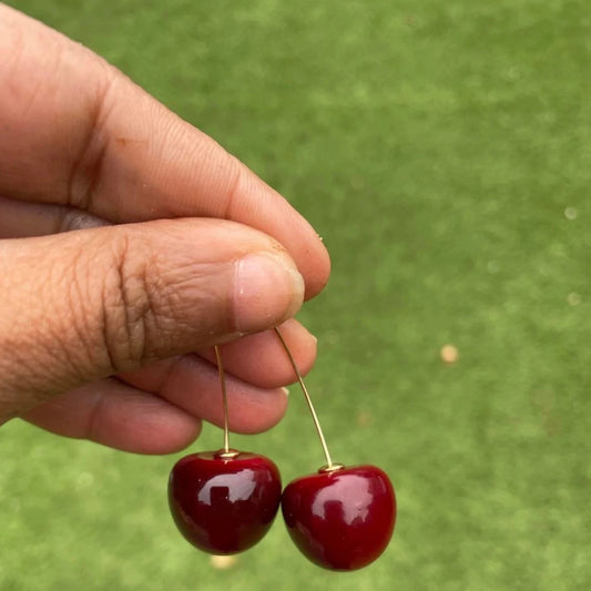 Handmade Cherry Earrings 